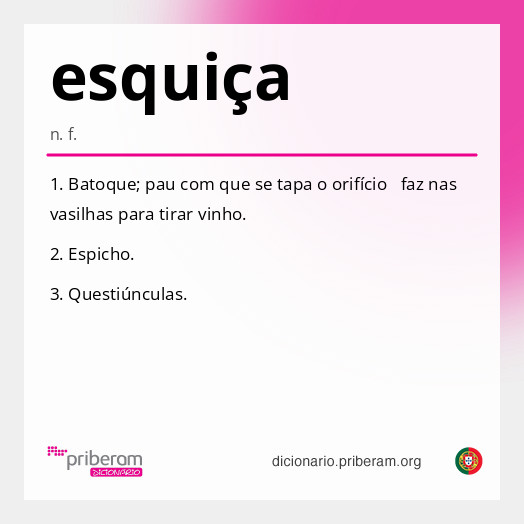 
   Significado de esquiça