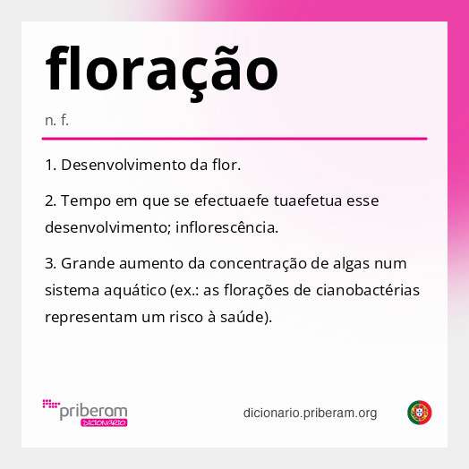 
   Significado de floração