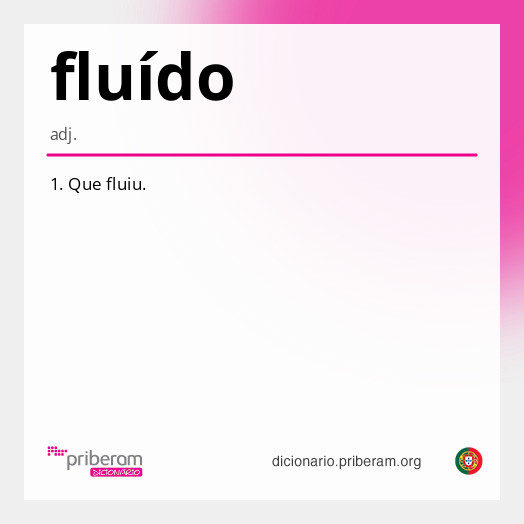 
   Significado de fluído