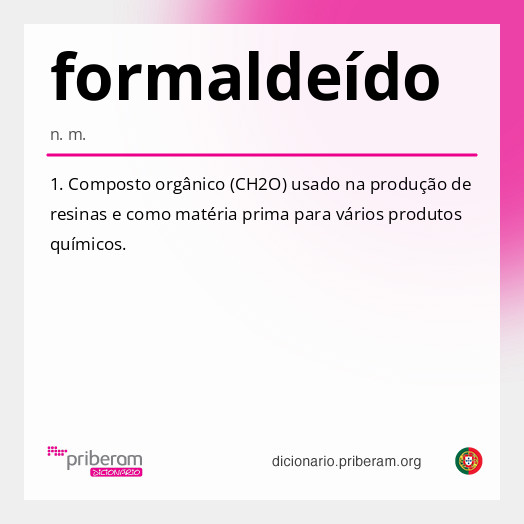 
   Significado de formaldeído