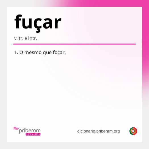 
   Significado de fuçar