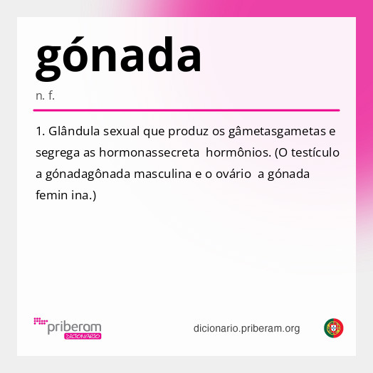 
   Significado de gónada