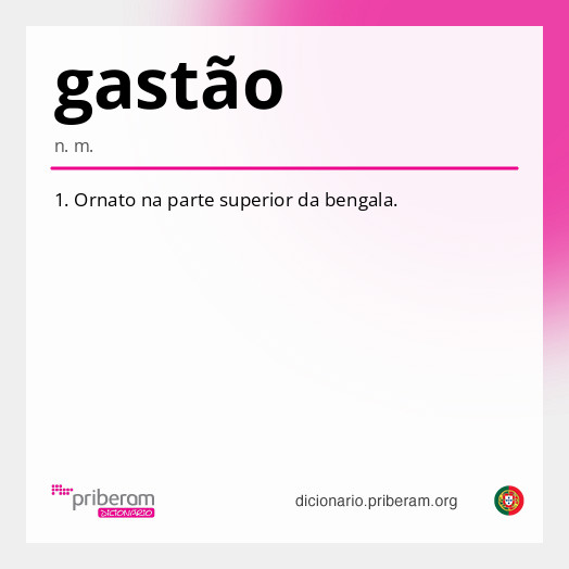 
   Significado de gastão
