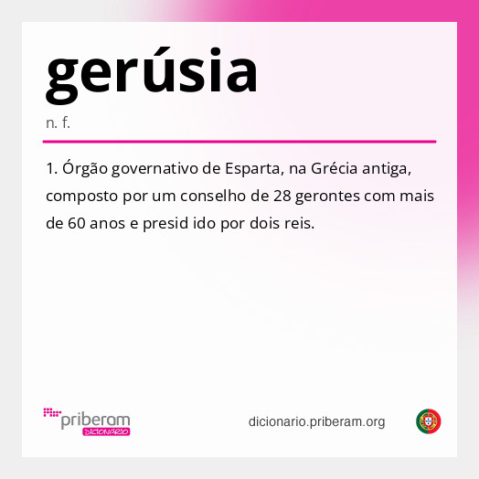 
   Significado de gerúsia