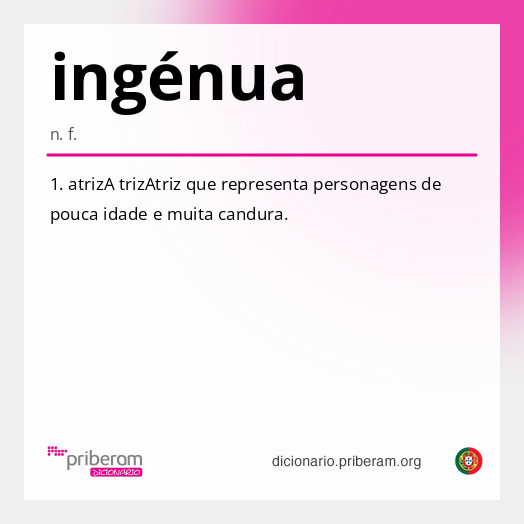 
   Significado de ingénua