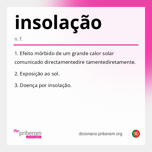 Significado de insolação