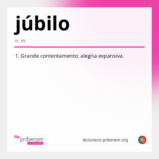 
   Significado de júbilo