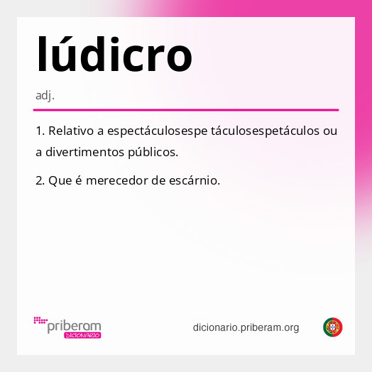 Significado de lúdicro