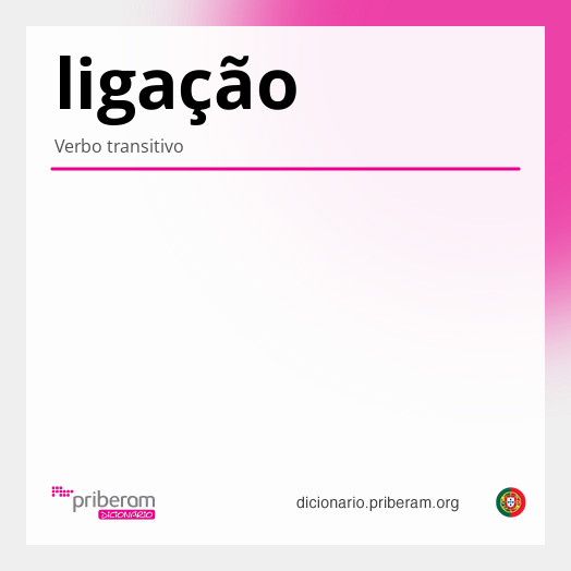 Significado de ligação