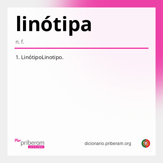 
   Significado de linótipa