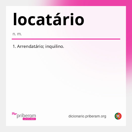 locatário