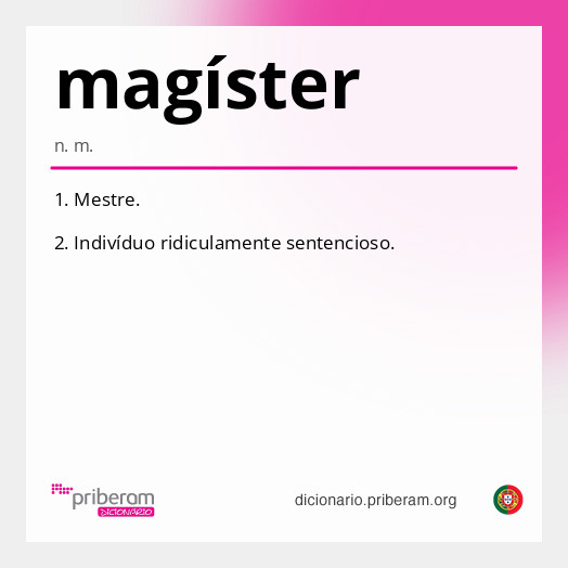 magíster