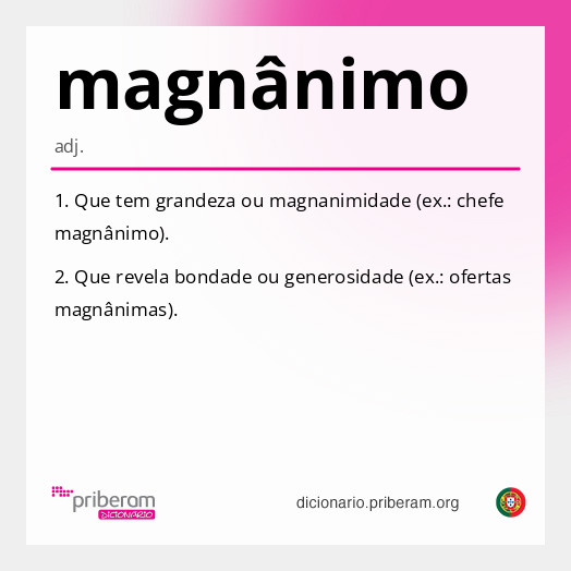 magnânimo