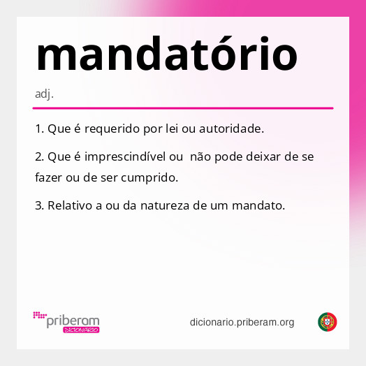 mandatório