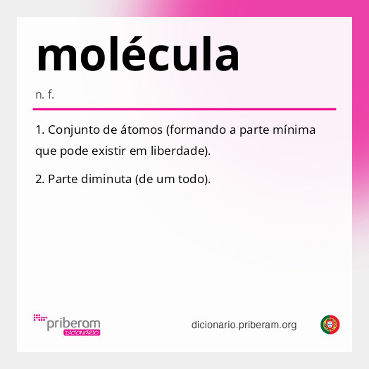 
   Significado de molécula