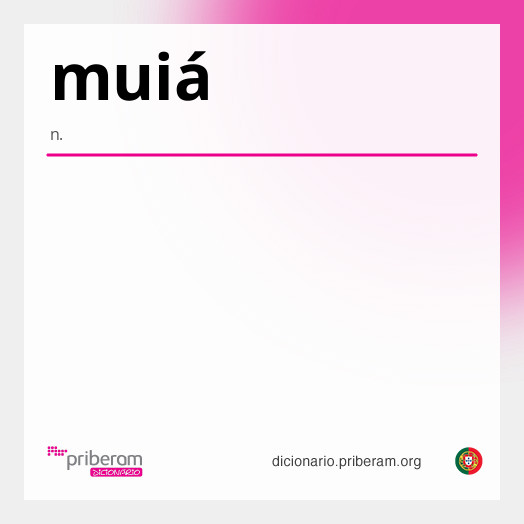 Significado de muiá
