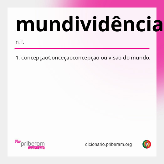 
   Significado de mundividência