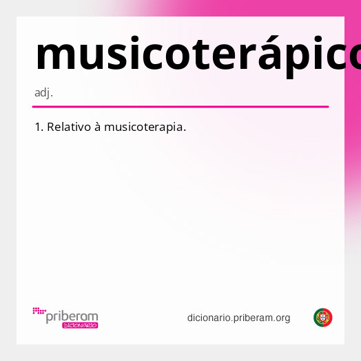Significado de musicoterápico