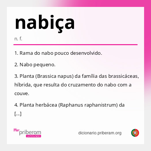 
   Significado de nabiça