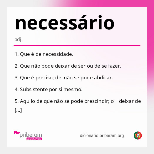 necessário