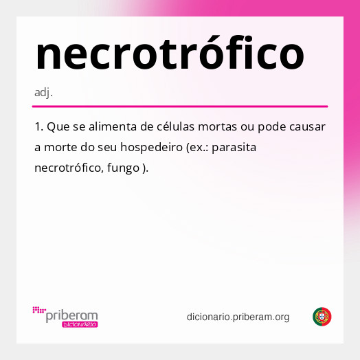 Significado de necrotrófico