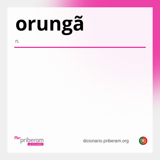 Significado de orungã