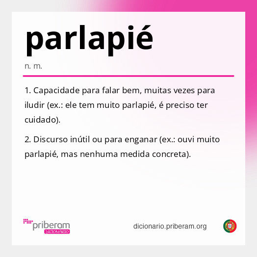
   Significado de parlapié