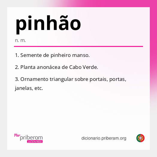 
   Significado de pinhão