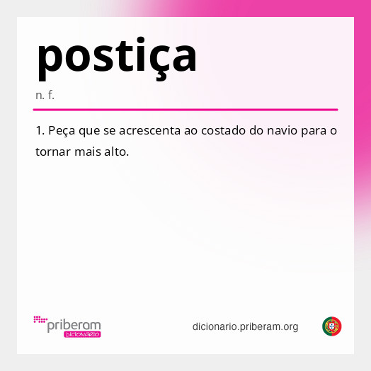 
   Significado de postiça