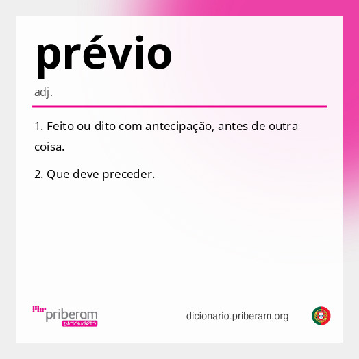 prévio