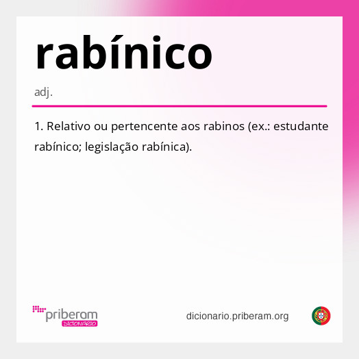 
   Significado de rabínico