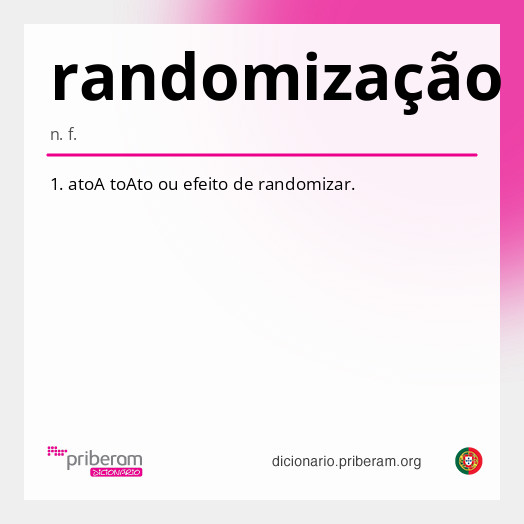 Significado de randomização