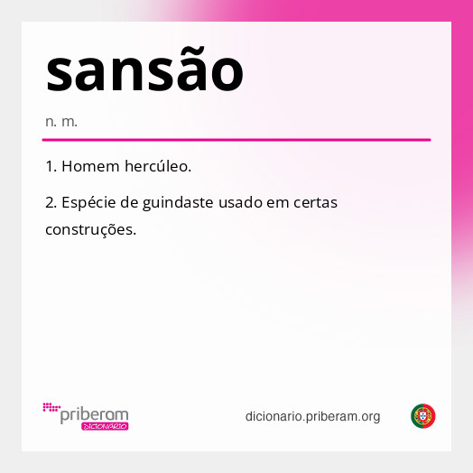 
   Significado de sansão