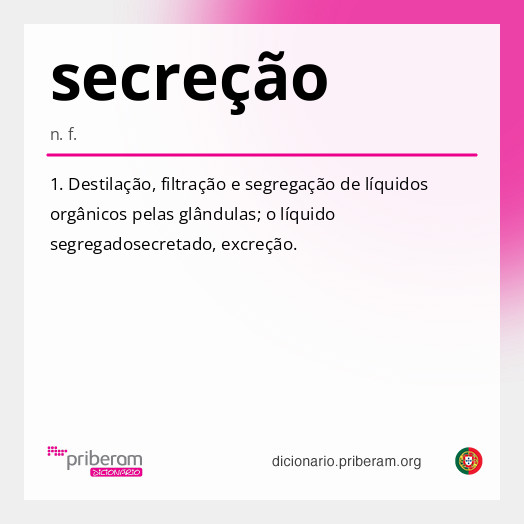 
   Significado de secreção