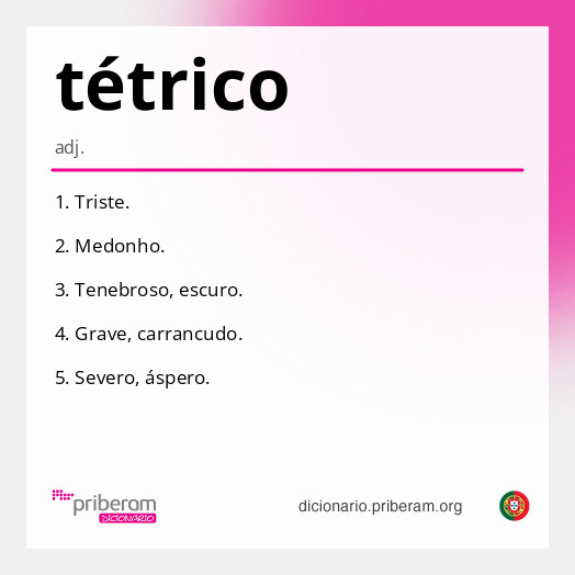
   Significado de tétrico