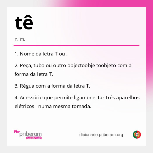 
   Significado de tê