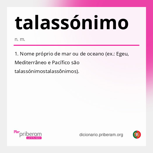 talassónimo