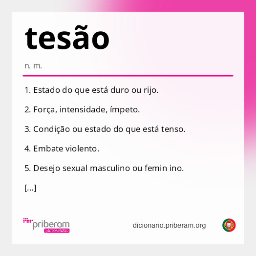 Significado de tesão