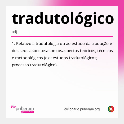 
   Significado de tradutológico