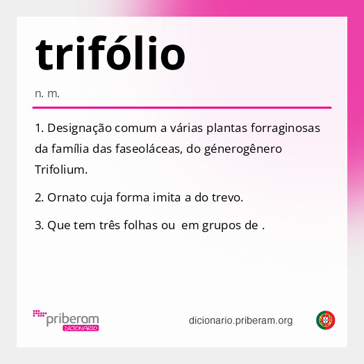 
   Significado de trifólio