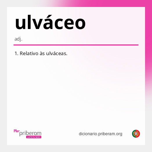 Significado de ulváceo