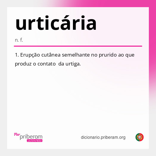 
   Significado de urticária