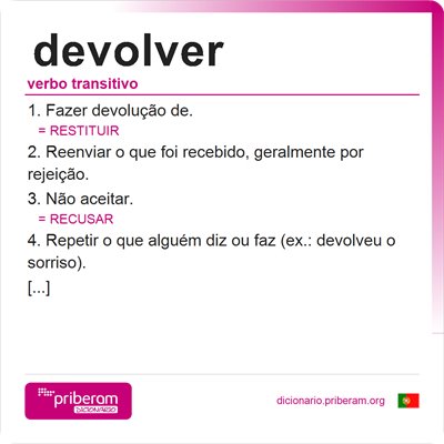 Significado de devolver