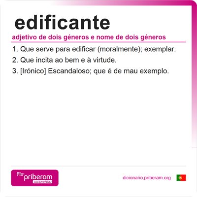 Significado de edificante